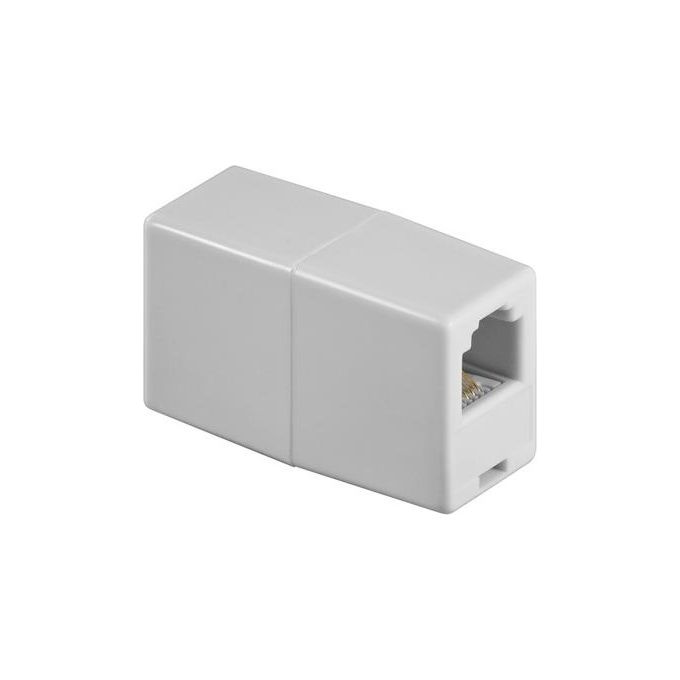 Digitus Accoppiatore Telefonico 2 Connettori Rj11 6P4C Femmina-Femmina Bianco
