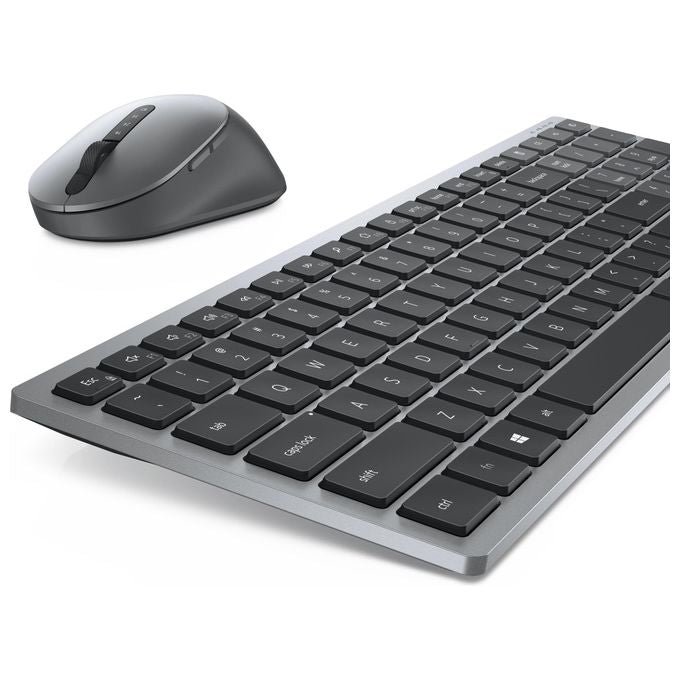 Dell Wireless Keyboard and Mouse KM7120W Set Mouse e Tastiera senza Fili 2.4 GHz Bluetooth 5.0 Titan Gray