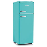 Severin RKG 8934 Frigorifero Doppia Porta 206 L 146 cm Classe E 39 dB 4 Ripiani Congelatore Alto colore Turchese