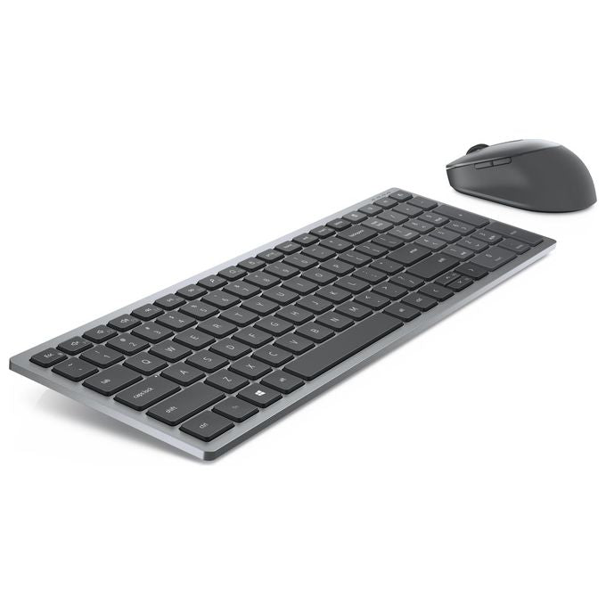 Dell Wireless Keyboard and Mouse KM7120W Set Mouse e Tastiera senza Fili 2.4 GHz Bluetooth 5.0 Titan Gray