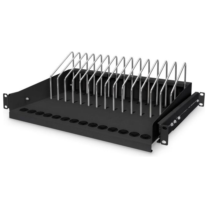 Digitus DN-97665 Mensola Estraibile per Tablet-Portatili-Smartphone 175x483x340mm Nero Ral 9005