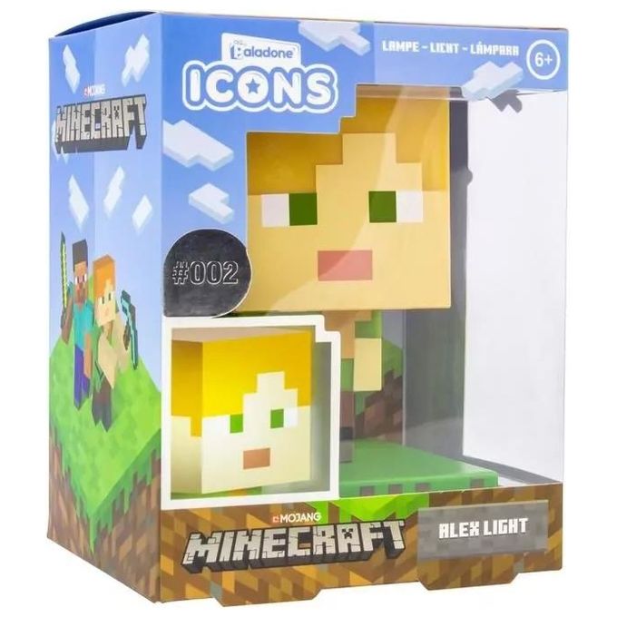 Paladone Mini Lampada da Notte Minecraft Alex Icon Light BDP