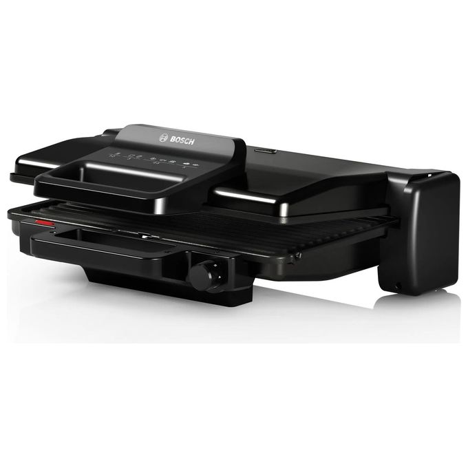 Bosch TCG3323 Bistecchiera Elettrica 2000 W 3 Posizioni Cottura Piastre Alluminio Antiaderente Rimovibili Termostato Regolabile colore Nero