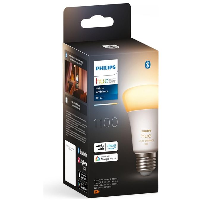 Philips Hue White Ambiance Lampadina E27 8W