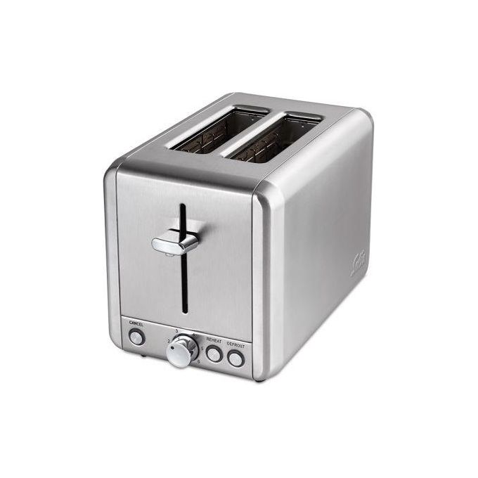 Solis 920.12 Tostapane in Acciaio Inox 2 Fessure Extra Grandi 925 W con Funzioni Scongelamento e Riscaldamento colore Argento