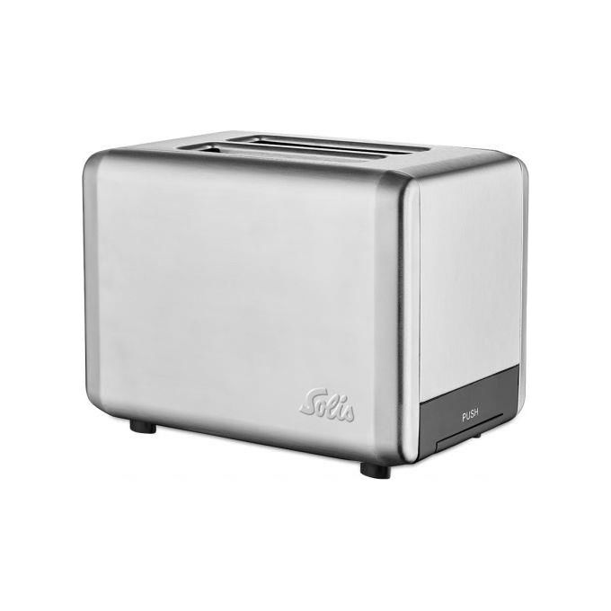 Solis 920.12 Tostapane in Acciaio Inox 2 Fessure Extra Grandi 925 W con Funzioni Scongelamento e Riscaldamento colore Argento
