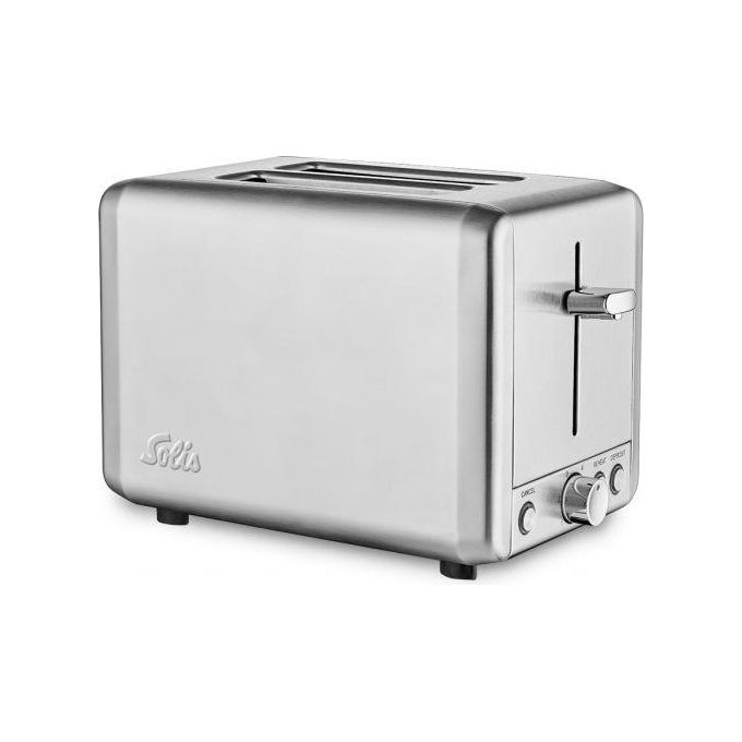 Solis 920.12 Tostapane in Acciaio Inox 2 Fessure Extra Grandi 925 W con Funzioni Scongelamento e Riscaldamento colore Argento