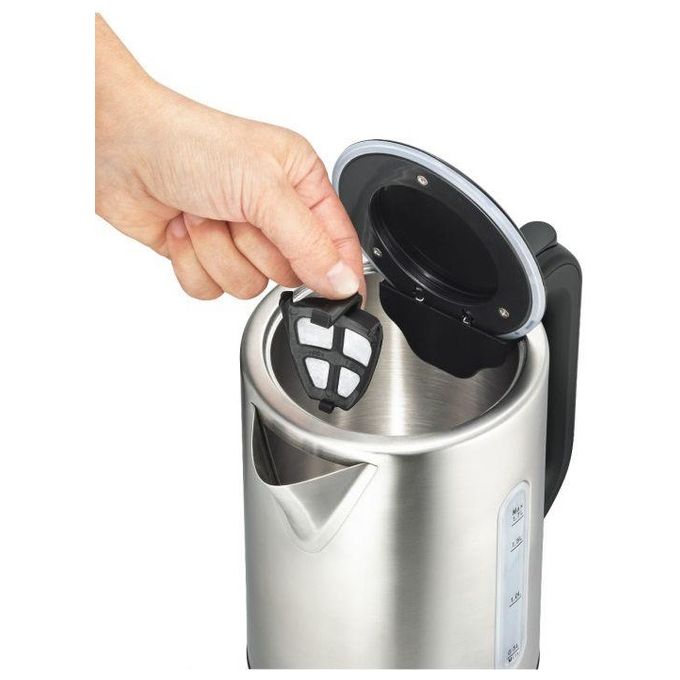 Solis 962.39 Vario Temp Kettle Bollitore Elettrico Digitale 1,7 L 2200 W con Temperatura Regolabile 4 Livelli Filtro Anticalcare Rimovibile Base Girevole 360° colore Acciaio inox
