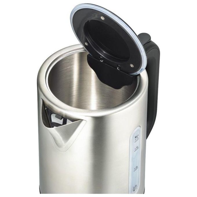 Solis 962.39 Vario Temp Kettle Bollitore Elettrico Digitale 1,7 L 2200 W con Temperatura Regolabile 4 Livelli Filtro Anticalcare Rimovibile Base Girevole 360° colore Acciaio inox