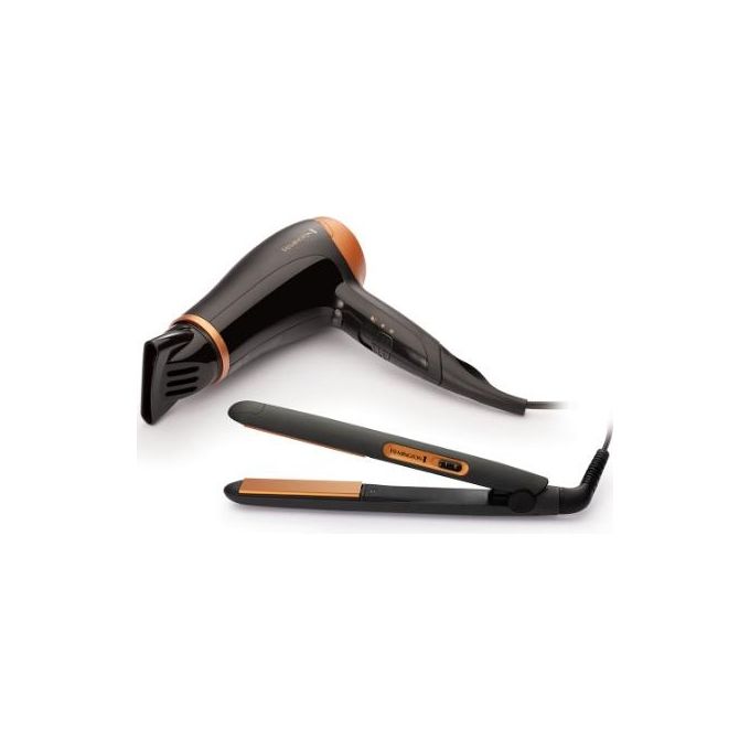 Remington Asciugacapelli 2000W e Piastra per Capelli in Ceramica