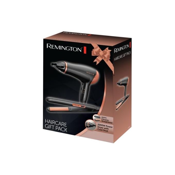 Remington Asciugacapelli 2000W e Piastra per Capelli in Ceramica