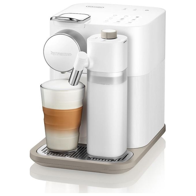 De'Longhi EN640.W Gran Lattissima – Macchina da caffe' a capsule Nespresso, 1 L, 19 bar, 1400 W, 9 bevande, colore Bianco
