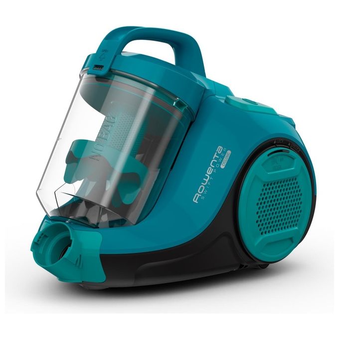 Rowenta RO2932EA Swift Power Cyclonic Aspirapolvere a Cilindro Ciclonico Senza Sacchetto 1,2 L 750W 77 dB colore Turchese