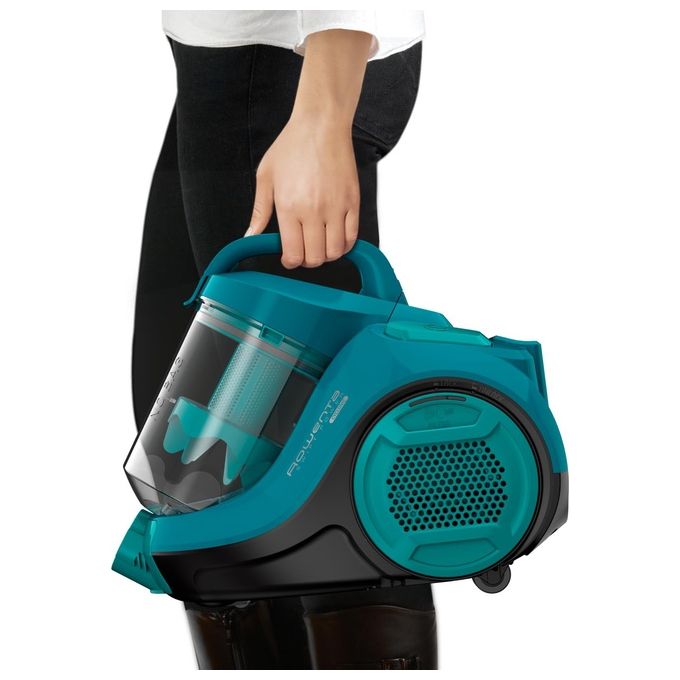Rowenta RO2932EA Swift Power Cyclonic Aspirapolvere a Cilindro Ciclonico Senza Sacchetto 1,2 L 750W 77 dB colore Turchese