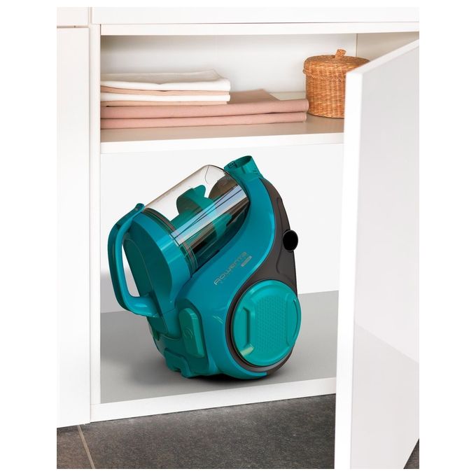 Rowenta RO2932EA Swift Power Cyclonic Aspirapolvere a Cilindro Ciclonico Senza Sacchetto 1,2 L 750W 77 dB colore Turchese