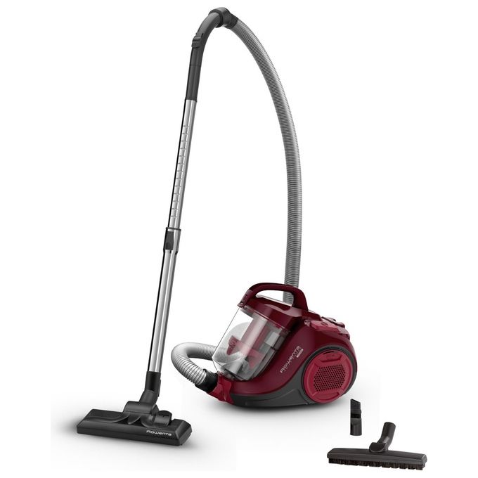 Rowenta RO2933EA Swift Power Cyclonic Aspirapolvere a Traino Ciclonico Senza Sacchetto 1,2 L 750W 77 dB colore Nero Borgogna