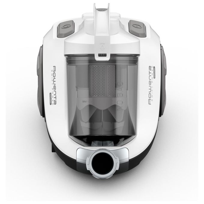 Rowenta RO2957EA Swift Power Cyclonic Aspirapolvere a Traino Senza Sacco Pulizia a Secco Capacita' 1,5 Litri 750 W Bianco-Grigio
