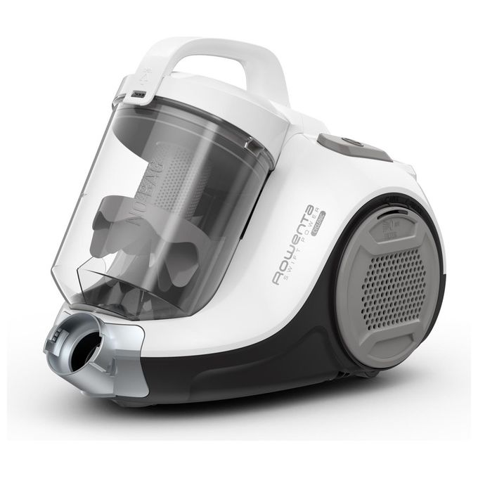 Rowenta RO2957EA Swift Power Cyclonic Aspirapolvere a Traino Senza Sacco Pulizia a Secco Capacita' 1,5 Litri 750 W Bianco-Grigio