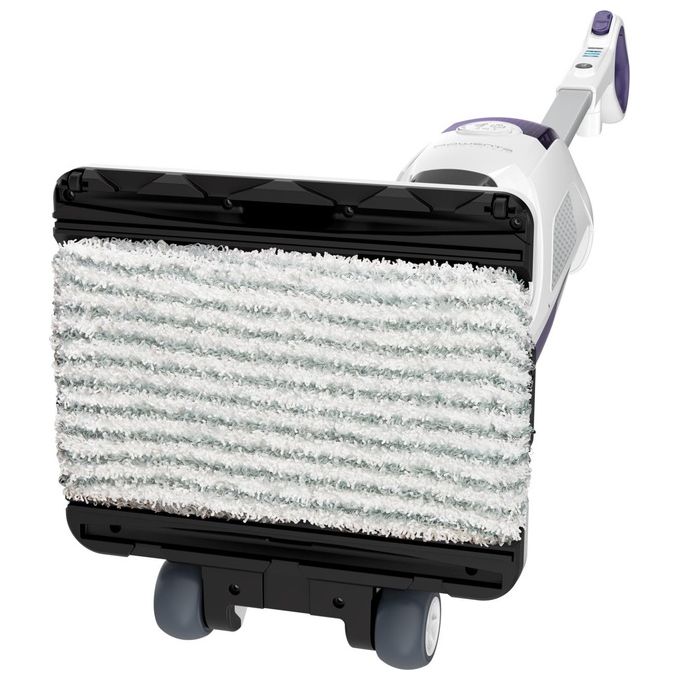 Rowenta RY7731WH Clean and Steam Revolution Scopa a vapore 2 in 1 Aspirazione e Vapore 1500 W 0,47 L autonomia 30 min 83 dB colore Bianco Viola