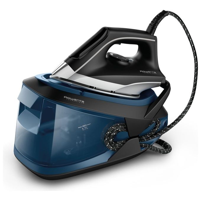 Rowenta VR8322 Turbosteam Ferro da Stiro con Caldaia 2600 W 6.5 bar 120 g-min Serbatoio 1.7 L Piastra Microsteam 400 colore Nero Blu
