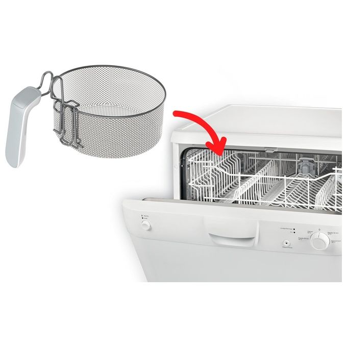 Moulinex AF203110 FryUno Friggitrice ad olio 1 Kg 1,8 L 1600 W termostato regolabile 150-190°C 4 persone colore Bianco