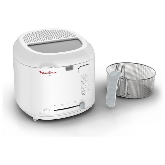 Moulinex AF203110 FryUno Friggitrice ad olio 1 Kg 1,8 L 1600 W termostato regolabile 150-190°C 4 persone colore Bianco