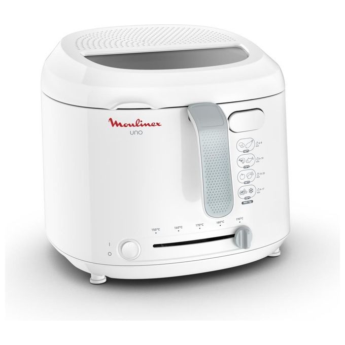 Moulinex AF203110 FryUno Friggitrice ad olio 1 Kg 1,8 L 1600 W termostato regolabile 150-190°C 4 persone colore Bianco