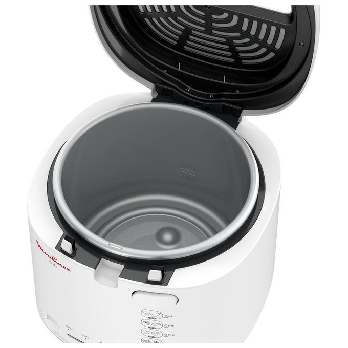 Moulinex AF203110 FryUno Friggitrice ad olio 1 Kg 1,8 L 1600 W termostato regolabile 150-190°C 4 persone colore Bianco