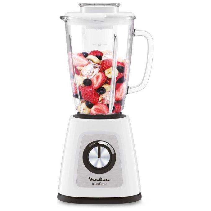Moulinex LM435110 BlendForce 2 Frullatore da Tavolo Powelix Capacita' 1,7 Litri 800W Bianco