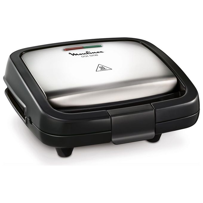 Moulinex Croc Time Sandwich Maker Piastre con Rivestimento Antiaderente