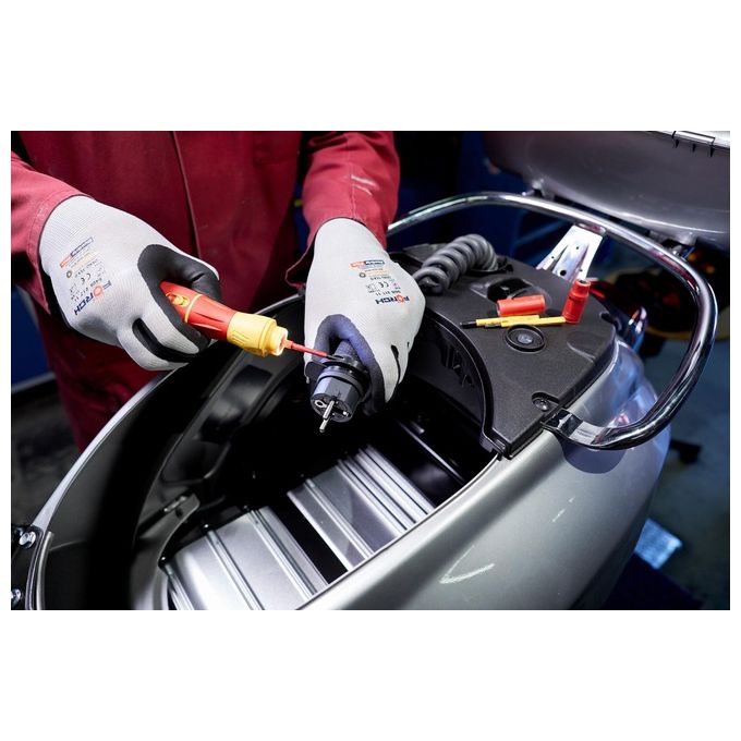 Wiha 44318 speedE II Cacciavite elettrico con impugnatura ergonomica SoftFinish e illuminazione LED integrata colore Rosso Giallo