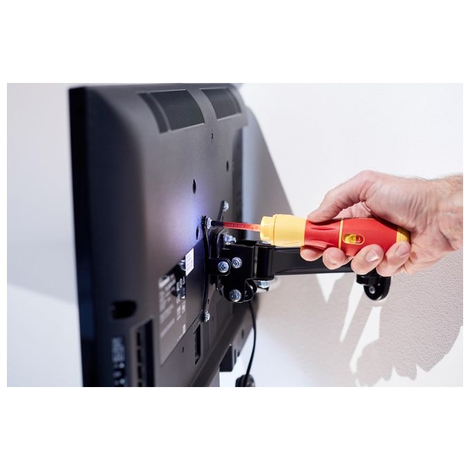 Wiha 44318 speedE II Cacciavite elettrico con impugnatura ergonomica SoftFinish e illuminazione LED integrata colore Rosso Giallo