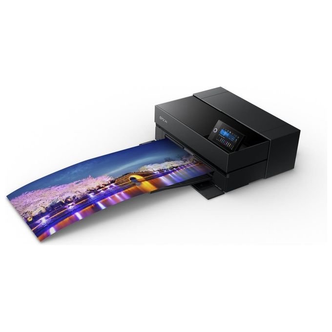Epson C11CH38401 SureColor SC-P700 Stampante Fotografica a Getto d'Inchiostro A3+ 10 Colori Wi-Fi Display Touch colore Nero