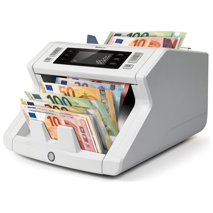 Safescan 2265 G2 Contabanconote che conta valore Euro e Sterline Inglesi con verifica a 5 punti colore Grigio