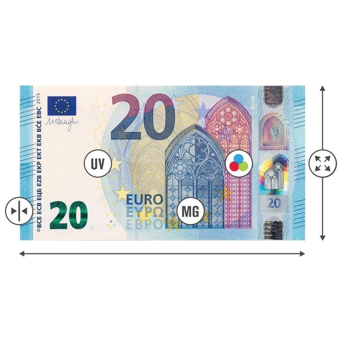 Safescan 2265 G2 Contabanconote che conta valore Euro e Sterline Inglesi con verifica a 5 punti colore Grigio