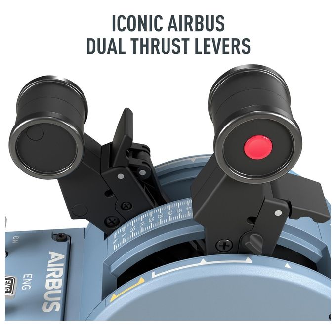 Thrustmaster 2960840 TCA Quadrant Airbus Edition Quadrante Manetta Simulatore di Volo PC Tecnologia H.E.A.R.T 16 bit colore Nero Blu