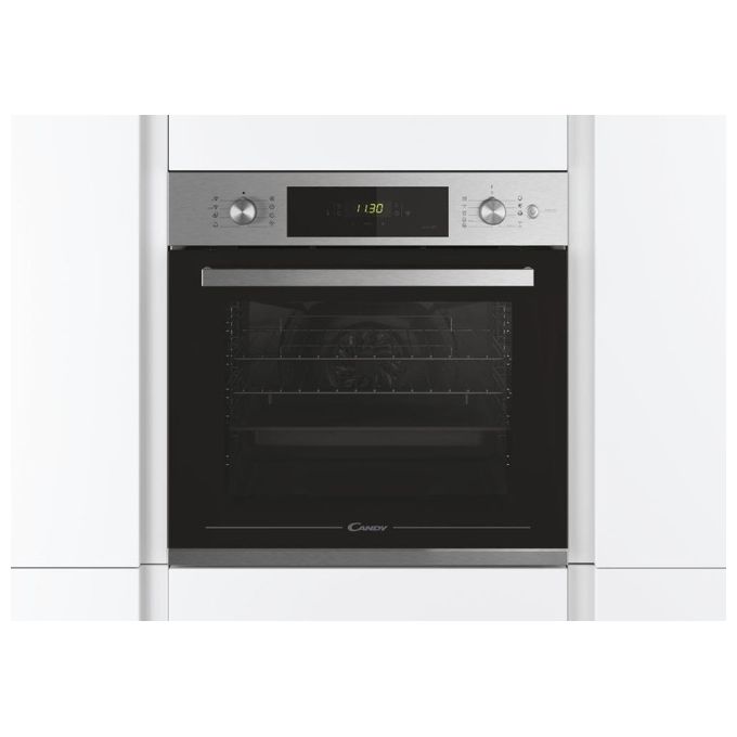 Candy FSCTX886 WIFI Smart Steam Forno da incasso Elettrico Multifunzione 70 L Classe A Pirolisi Vapore 3500W (59,5x59,5x56,8 cm) colore Inox