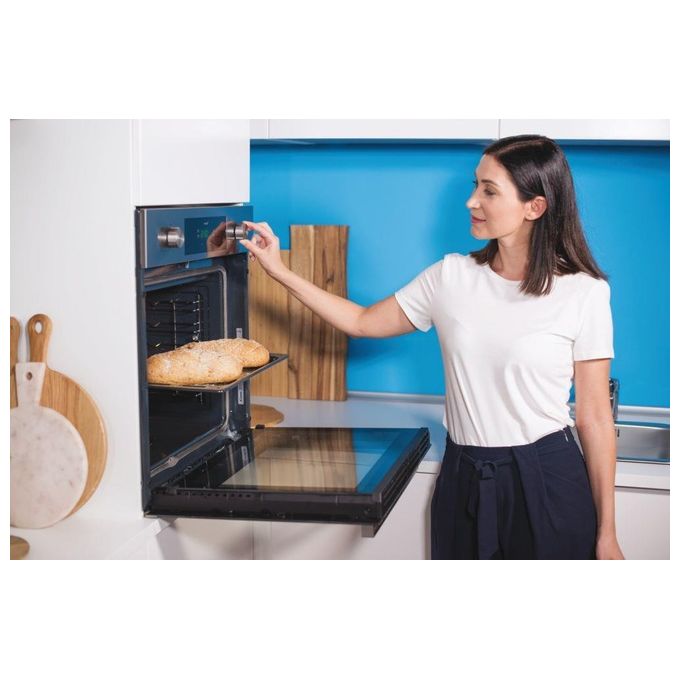 Candy FSCTX886 WIFI Smart Steam Forno da incasso Elettrico Multifunzione 70 L Classe A Pirolisi Vapore 3500W (59,5x59,5x56,8 cm) colore Inox