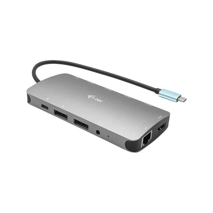 I-tec C31NANODOCKPROPD Metal USB-C Nano 3x Display Docking Station Power Delivery 100 W 2x DisplayPort HDMI USB-C Ethernet Gigabit colore Grigio