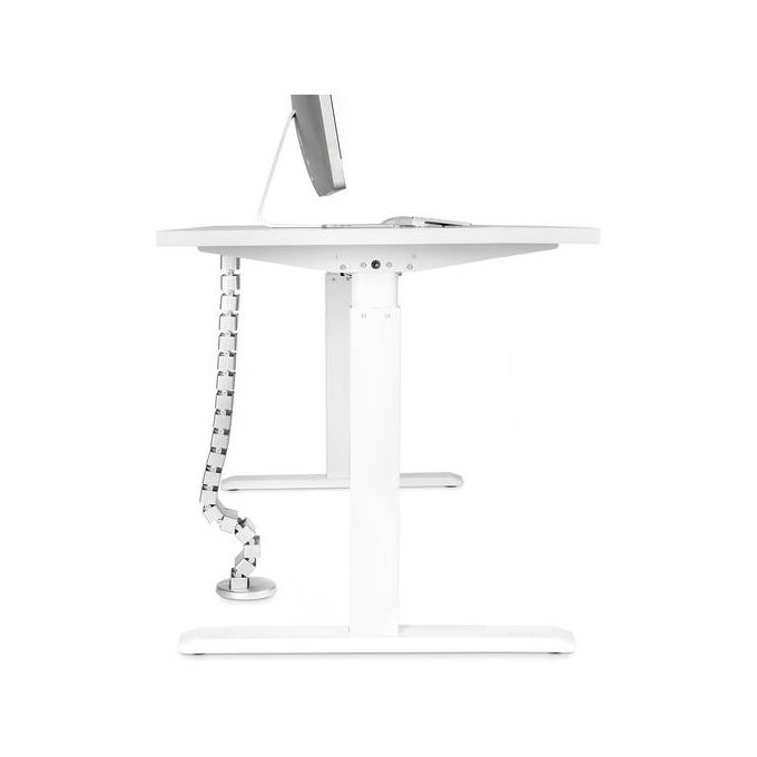 Digitus DA-90506 Passacavo Flessibile Portacavi a Curva 28 Moduli 4 Canali 130 cm colore Argento