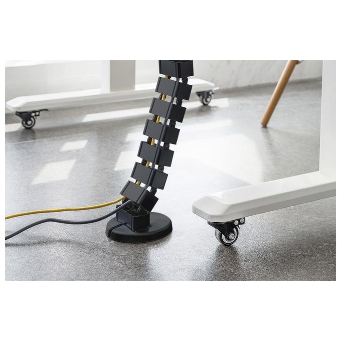 Digitus DA-90505 Passacavo Flessibile Lunghezza Regolabile 130 cm 4 Canali ABS Metallo colore Nero