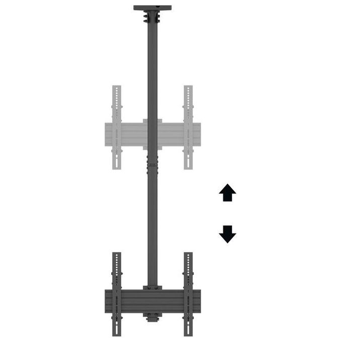 Multibrackets 8885 Pro Series M Ceiling Mount Pro MBC1U VESA 400 Supporto a Soffitto per Display Singolo con Gestione Cavi Integrata colore Nero