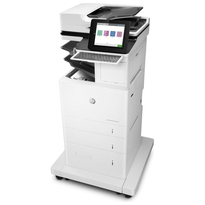 HP 7PS99A#B19 LaserJet Enterprise Flow Stampante Multifunzione Laser Monocromatica Stampa Copia Scansione Fax A4 61 ppm Wi-Fi Bluetooth Display 20,3'' Touch colore Nero Bianco