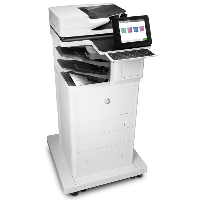 HP 7PS99A#B19 LaserJet Enterprise Flow Stampante Multifunzione Laser Monocromatica Stampa Copia Scansione Fax A4 61 ppm Wi-Fi Bluetooth Display 20,3'' Touch colore Nero Bianco