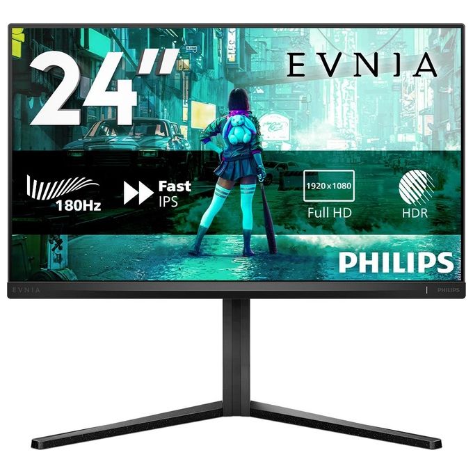 Philips 24M2N3200A Evnia Monitor Gaming 23.8'' IPS Full HD 1920x1080 180Hz 0.5ms AMD FreeSync Premium G-Sync colore Nero