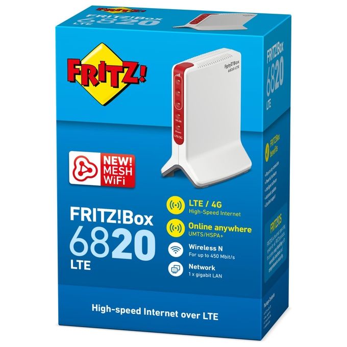 Fritz! Box Lte-router 6820 Lte International Provider Edition Router Wireless