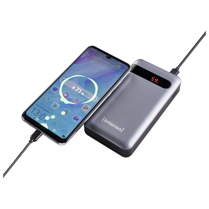 Intenso 7332354 PD20000 Power Bank 20000 mAh con Power Delivery e Quick Charge 3.0 USB-C e USB-A colore Antracite
