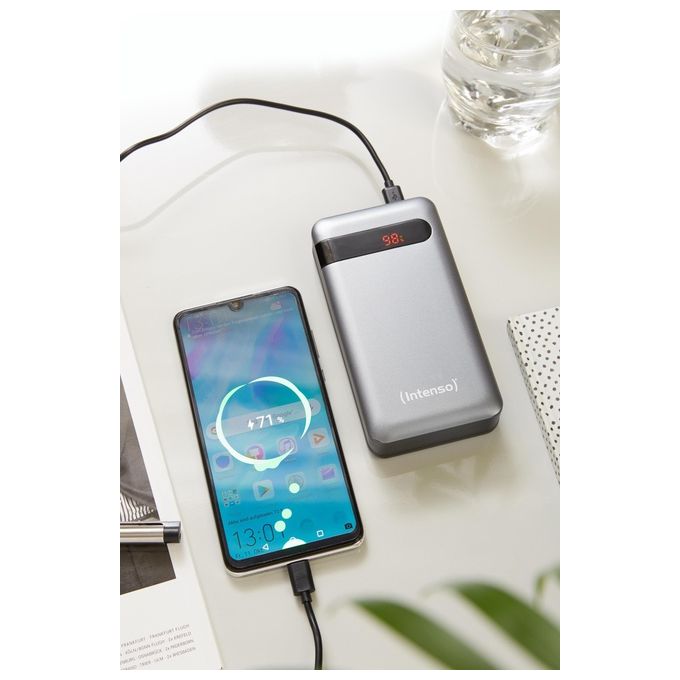Intenso 7332354 PD20000 Power Bank 20000 mAh con Power Delivery e Quick Charge 3.0 USB-C e USB-A colore Antracite