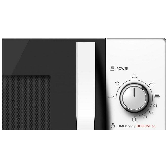 Toshiba MW-MG20PWH Forno a Microonde con Grill Capacita' 20 Litri Potenza 800 W 6 Livelli di potenza Funzione scongelamento Meccanico Bianco