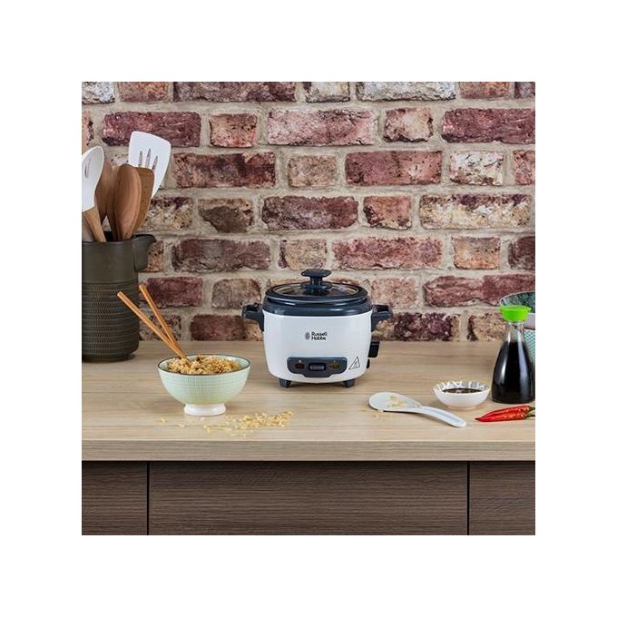 Russell Hobbs Collection Mini Cuociriso 3 Porzioni 200W 0,4 Litri Bianco